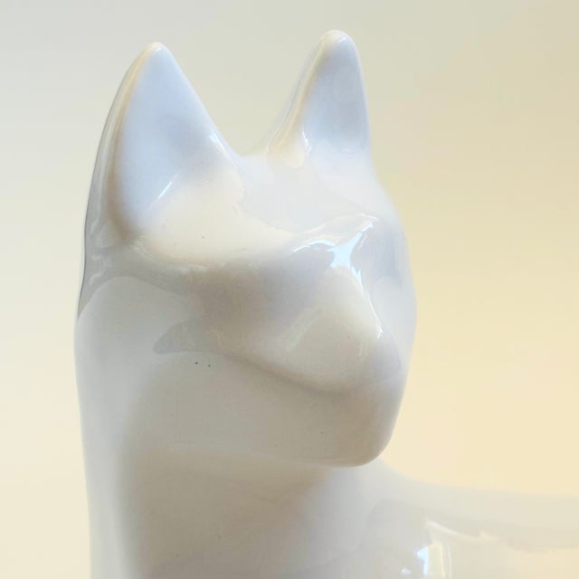 Large Postmodern Ceramic Cat by Haeger, 1993 For Sale In San Francisco - Image 6 of 10