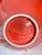 1940s Mid-Century Modern Orange Haeger Footed Display Decor Bowl For Sale - Image 9 of 11