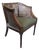 Mid Century Hickory Furniture Mahogany and Caned Club Chair For Sale