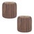 Bring a natural touch to your home decor with the Wavy Ribbed Ceramic Vase set. Featuring earthy brown and beige tones...