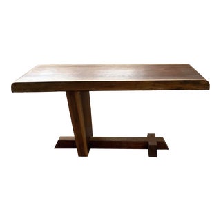 MCM Walnut Console Cantilever Table For Sale