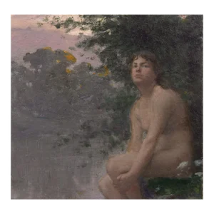 'Bather at Dusk' by Lucien Henri Alphonse Verite, Salon Des Artistes Français, École Des Beaux-Arts, Paris