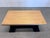 Wood Late 20th Century Ebonized Oak Extension Dining Table With Lattice Pedestal Base For Sale - Image 7 of 13