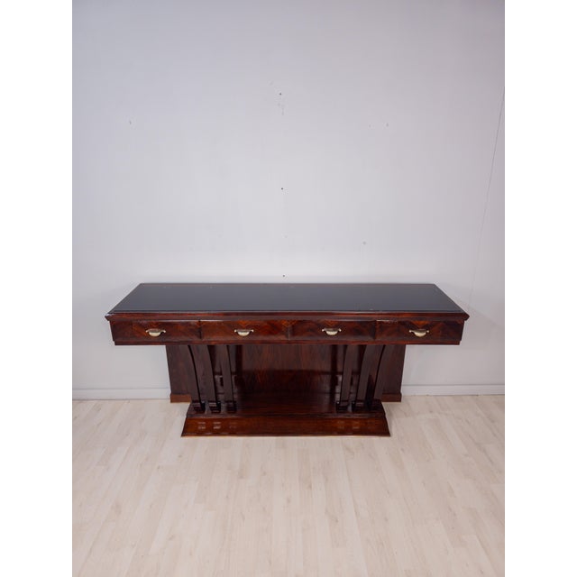 Mid-Century Italian Console attributed to Osvaldo Borsani, 1940s For Sale - Image 9 of 18