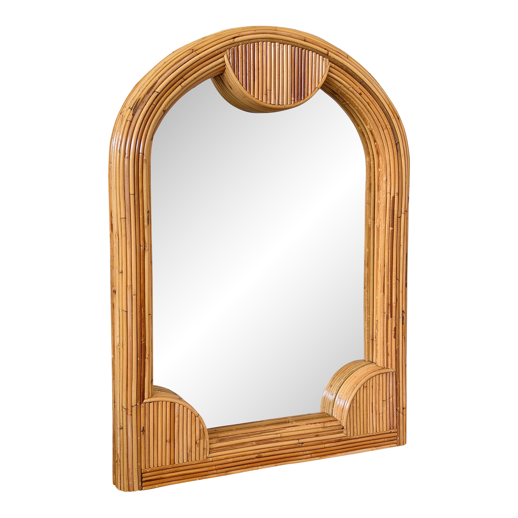 鏡 Vintage Rattern Mirror Vintage Rattan Mirrors - Curated Collection | Vinterior