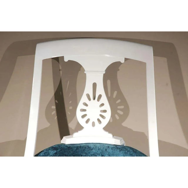 Mid-Century Modern 1960s Set of Six Hollywood Regency Dining Chairs For Sale - Image 3 of 7