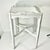Vintage Shabby Chic Farmhouse Chippy Paint Wood Gallery Side Table. For Sale - Image 14 of 15