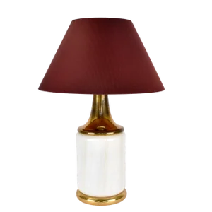 Italian Table Light with Illuminated Glass Base, 1960s