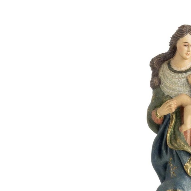 Sacred Art - Our Lady of the Conception - 19th Century. Portuguese sculpture from the 19th/20th centuries in polychrome...