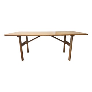Original 1950s Borge Morgensen Danish Oiled Oak Dining Table #284 For Sale