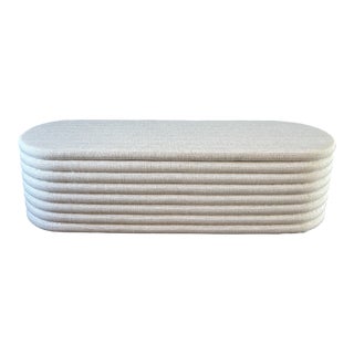 Tiered Oval Storage Bench From Cb2 For Sale