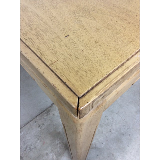 Wood Mid Century Modern Dining Table With Limed Walnut Finish and 3 Leafs For Sale - Image 7 of 18