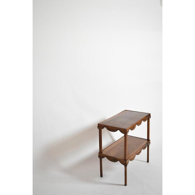 19th Century Side Table with Trompe l'oeil Drapery For Sale - Image 3 of 6