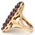 Contemporary 14KY Garnet(2.25) Cluster Ring, size 5 For Sale - Image 3 of 5