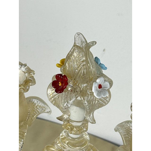 Murano Glass Candelabras in the style of Barovier & Toso, Italy, 1960s, Set of 2 For Sale - Image 17 of 18