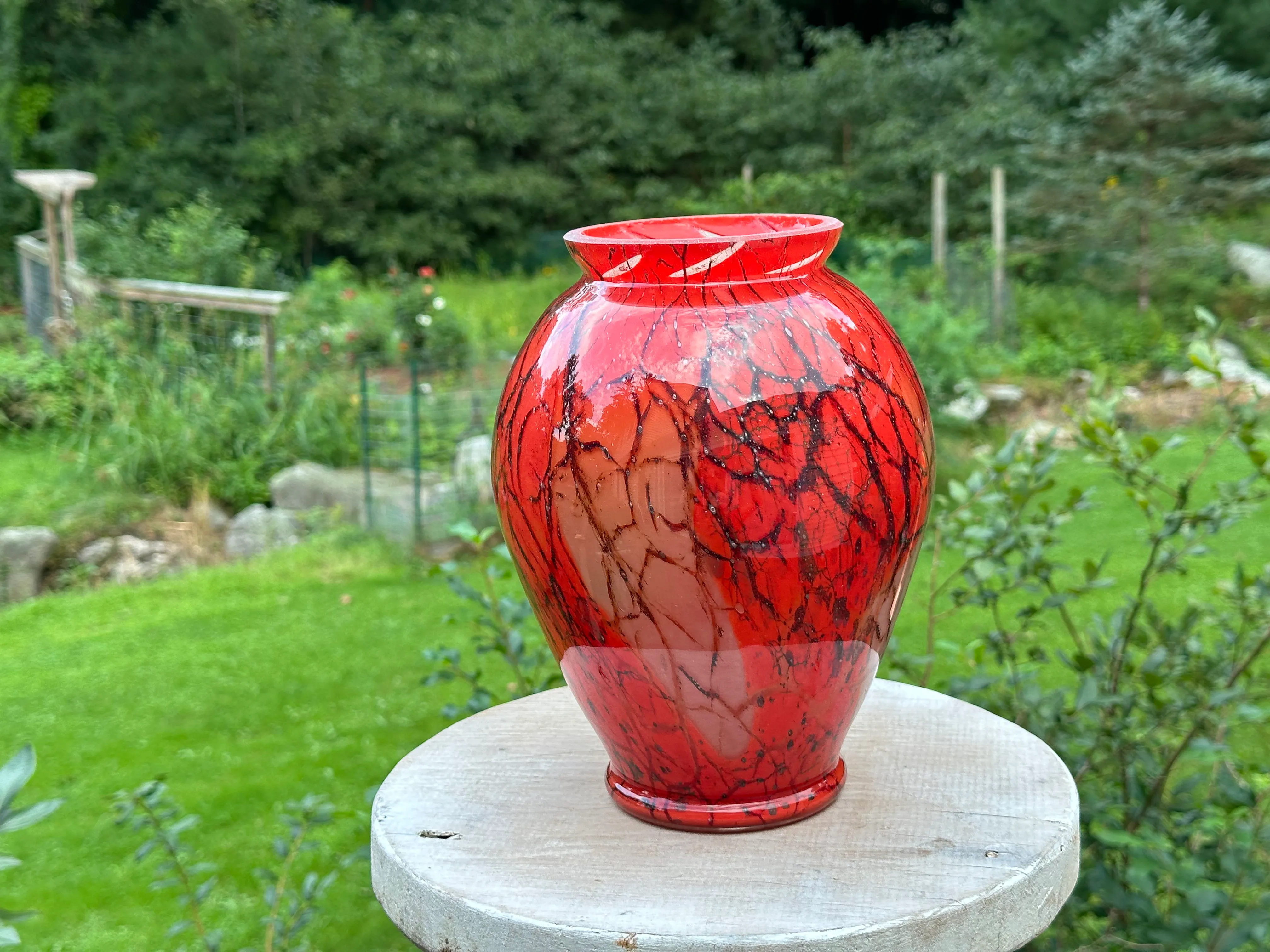 1950s Mid Century Ikora Art Glass Vase, Wmf Germany | Chairish