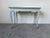Vintage Italian French Provincial Louis XV Style Writing Desk With Glass Top For Sale - Image 11 of 12