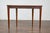 19th Century English Neoclassical Walnut Demi-Lune Table with Tapered Legs For Sale - Image 11 of 12
