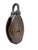 Late 19th Century Wooden Boat Pulley with Wrought Iron Details, 1890s For Sale - Image 4 of 12