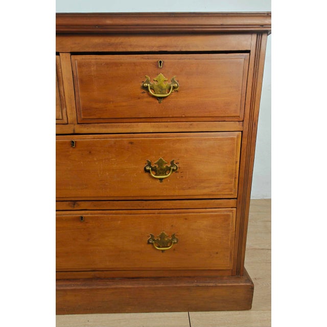 Late 19th Century Antique Victorian Chest of Drawers in Pine, 1890 For Sale - Image 5 of 18
