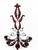 Make a dramatic, old-world statement with this monumental 3-foot-tall (39 inches) vintage hand-forged wrought iron wall...