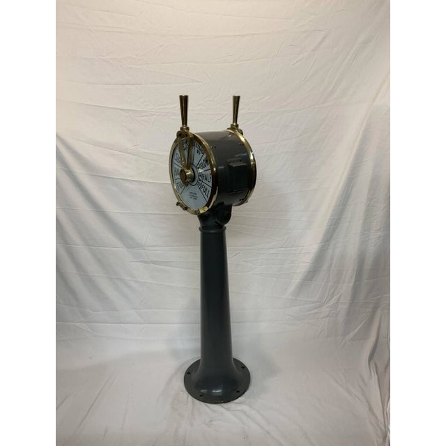 Circa 1945 Engine Order Ships Telegraph For Sale - Image 10 of 12