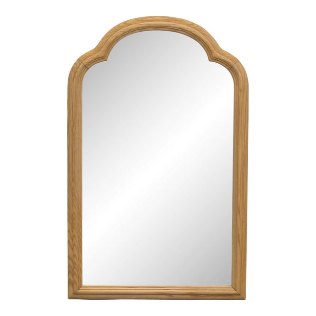 Mid 20th Century Arch Shaped Walnut Wall Mirror For Sale