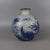 Mid 20th Century Vintage Chinese Crackle Glaze Blue & White "Jiangnan Water Town" Landscape Vase For Sale - Image 5 of 7