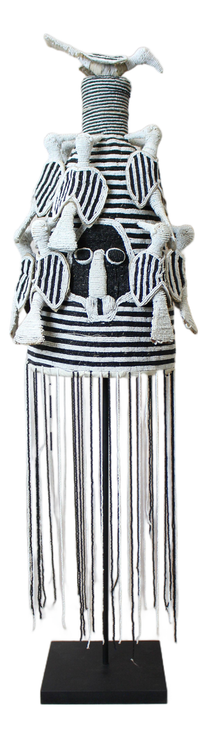 Yoruba Royal Crown in Black and White