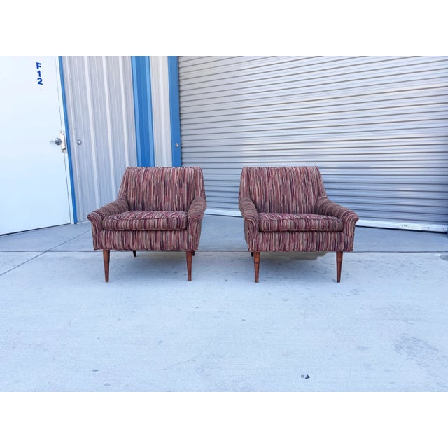 1960s 1960s Mid Century Walnut Lounge Chairs For Sale - Image 5 of 13