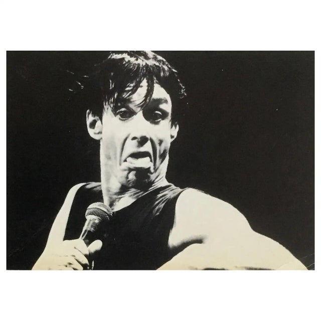 “Iggy Pop Invites You To Join Him for a Private New Year’s Eve Celebration at The Hard Rock Cafe.” Extremely rare vintage...