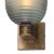 Metal Modern Venetian Glass Sconces, Blue Iridescent, Murano, Italy For Sale - Image 7 of 9
