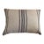 Charcoal Stripe Linen Pillows For Sale