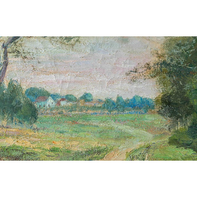 Dutch Impressionist Landscape Oil Painting, Country Path & Farmhouse, by Jacobus Doeser, Early 20th Century For Sale - Image 9 of 18
