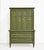 Transitional Mid Century Transitional Highboy Dresser in Olive Green - Newly Painted For Sale - Image 3 of 14
