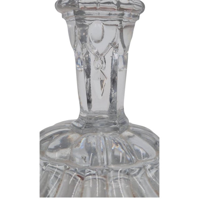 Antique Unsigned Baccarat French Frosted Crystal Bust of Young Napoleon II on Pedestal Base For Sale - Image 9 of 10