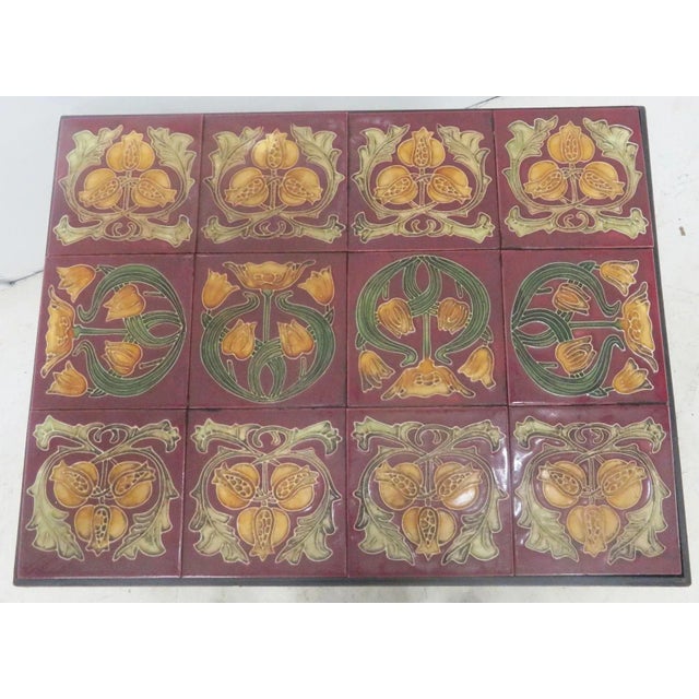 Art Nouveau Tile Top Coffee Table For Sale In Philadelphia - Image 6 of 8