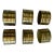 1960's Solid Brass Napkin Rings- Set of 6 For Sale