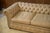 Vintage English Chesterfield Sofa in Beige Leather, 1990s For Sale - Image 12 of 15