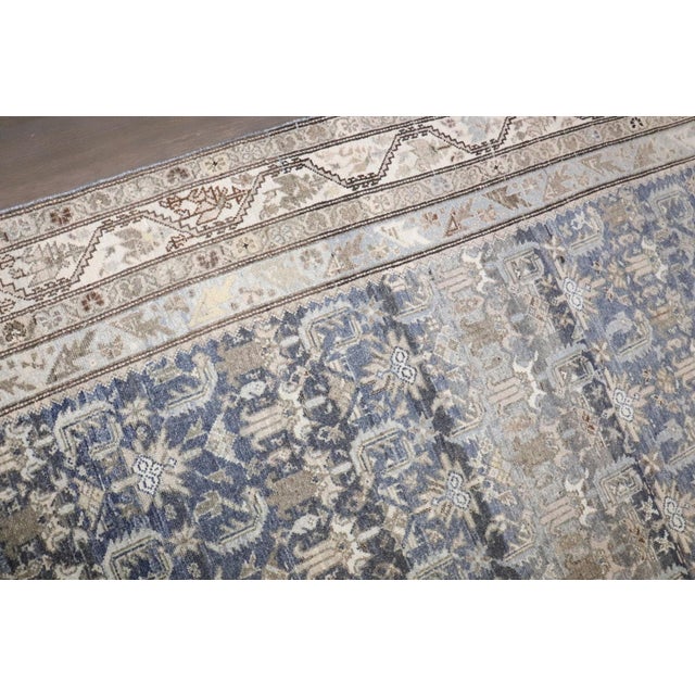 Early 20th Century Blue Large Corridor Persian Malayer Rug - 6'10" x 20' For Sale - Image 10 of 15