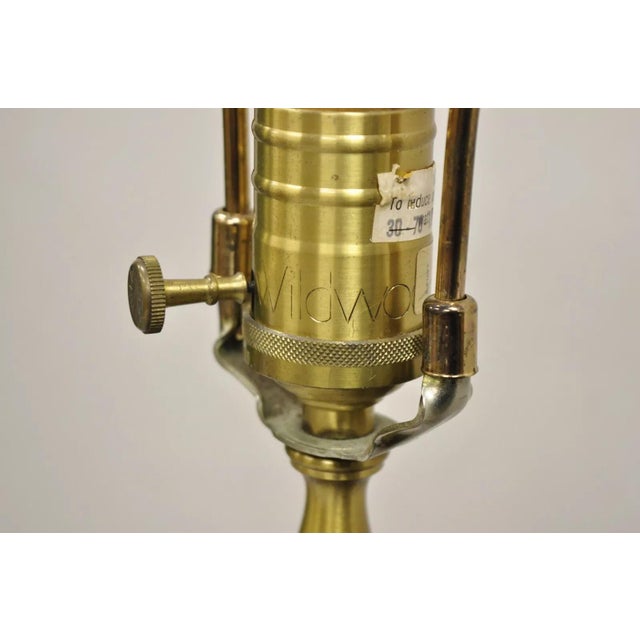 Green Late 20th Century Chinoiserie Asian Verdigris Green Bronze Censor Table Lamp by Wildwood - A Pair For Sale - Image 8 of 12