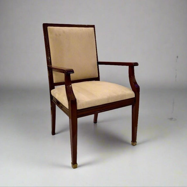 Mid-20th century De Coene Frères Art Deco Period Armchair Belgium. For Sale - Image 9 of 9