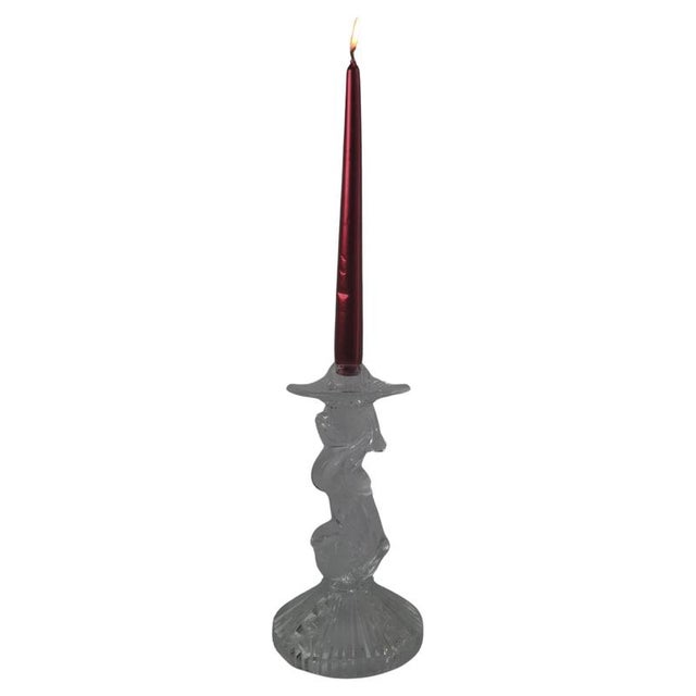 Mid-Century Cut Glass Sculptural Candleholder, Czechoslovakia, 1960s For Sale - Image 18 of 18