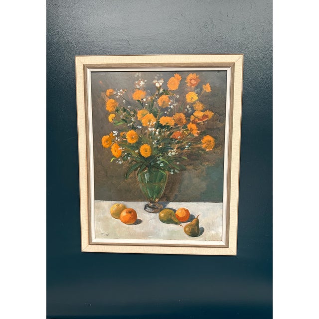 Arne Ericson, Floral Still Life, 1967, Oil Painting on Panel, Framed For Sale - Image 16 of 18