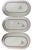 Traditional 1990s Set of Three Marioo Sambuco Hand-Painted Oval Dishes For Sale - Image 3 of 6