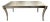 Ferguson Copeland Silver Leaf Coffee Table With Curved Sabre Legs For Sale