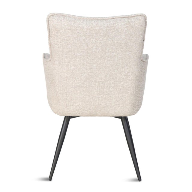 2020s Beige Chenille Swivel Desk Chair For Sale - Image 5 of 5