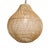 Natural hand woven wicker Bawang style hanging lantern. Beautiful warm glow when illuminated. Each may vary in natural...