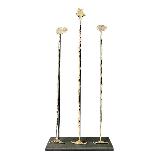 19th C African Modern Brutalist Style Mounted Currency Forms For Sale