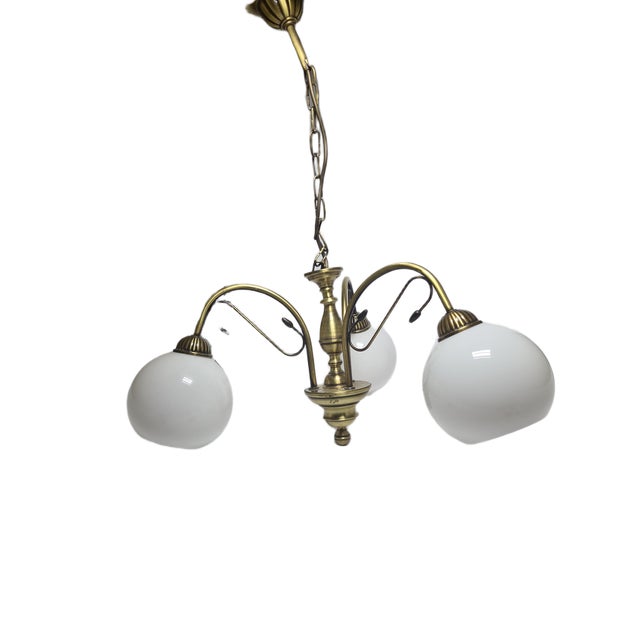 Vintage Art Nouveau Chandelier, Poland, 1970s For Sale - Image 3 of 15